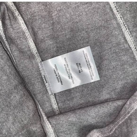 Helmut Lang Chalk Grey Jersey Seam Top - Picture 6 of 8